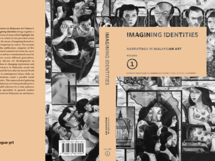 The cover of a printed journal titled Narratives in Malaysian Art: Volume 1: Imagining Identities